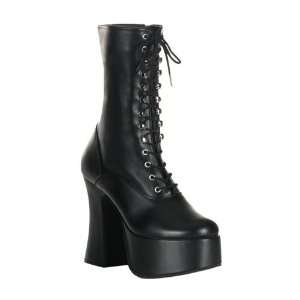  SLUSH 62 4 3/4 P/F Blk Pu Ankle Boots 