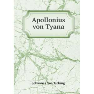  Apollonius von Tyana Johannes Goettsching Books