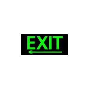  Exit Left Simulated Neon Sign 12 x 27