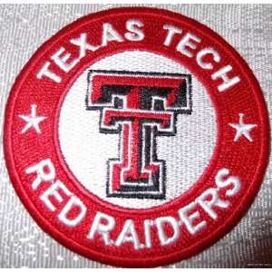  NCAA Texas Tech RED RAIDERS Logo Crest Embroidered PATCH 