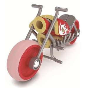  Hape Bamboo Wood e chopper Motorcycle Toys & Games