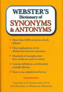   and Antonyms by Merriam Webster, Sterling Publishing  Hardcover