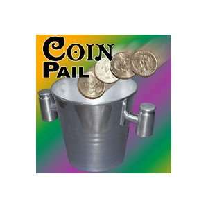  Coin Pail Money Magic Professional Tricks Half Dollars 