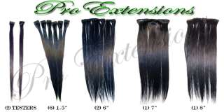 1B Off Black Clip on in Human Hair Extensions 14 inch  