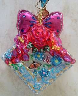RADKO Butterfly Bow ORNAMENT Spring EASTER Bugs 1012473  