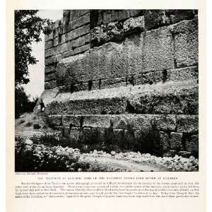  1923 Print Trilithon Baalbek Acropolis Three stone Donald 