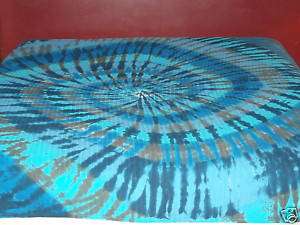 Hippie Tie Dye Dyed King Pima Cotton Blanket Bedding  