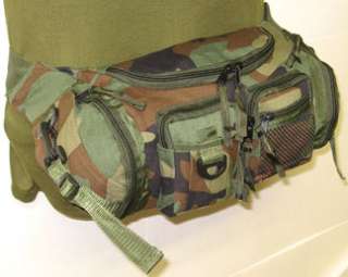 Military CAMO Fanny Pack Bag Woodland Camouflage 01C  