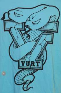 Vurt T Shirt Two Headed Snake Wrapped Around Logo L  
