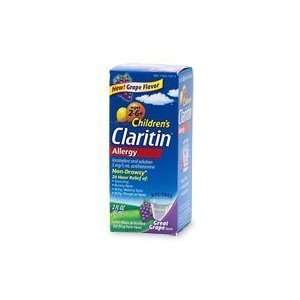  Claritin Childrens Allergy Syrup 2 Oz Grape Flavor 
