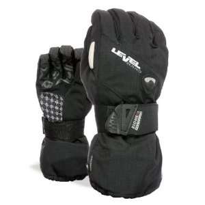  Level Half Pipe XCR Protective Snowboard Gloves, Black 
