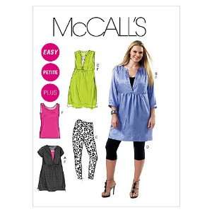 McCalls Patterns M6364 Womens/Womens Petite Tunics, Dress, Leggings 