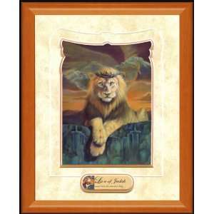  Lion of Judah 13 x 19 Keepsake Wood frame Sand Dune 