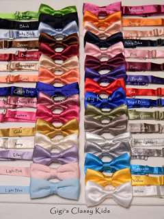 NEW FORMAL BOYS TUXEDO BOWTIES SUIT BOW TIE MANY COLORS  