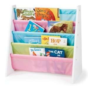 Tot Tutors Book Rack Pastel Colors Storage Toddler Size Book Rack 