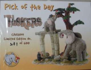 ARTISTS TUSKERS PICK OF THE DAY LTD.EDITION CA02099 MINT IN BOX GIFT 