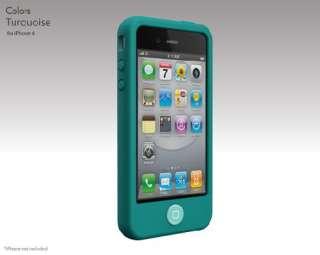SwitchEasy Colors Silicone Case for iPhone 4 4S Turquoise w screen 