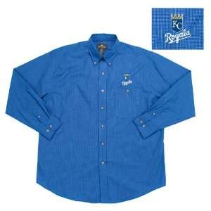  Kansas City Royals Matrix Button Down Shirt (Check Pattern 