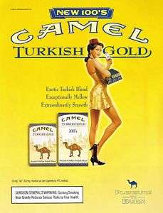 2000~CAMEL TURKISH GOLD~40s Cigarette Girl~Ad Print #2  