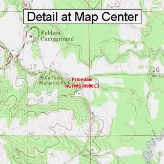  USGS Topographic Quadrangle Map   Pricedale, Mississippi 