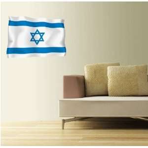 ISRAEL Flag Wall Decal Room Decor Sticker 25 x 18