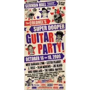   Super Dooper Guitar Party (Pawtucket, RI) 10/2009 Event/Concert Poster