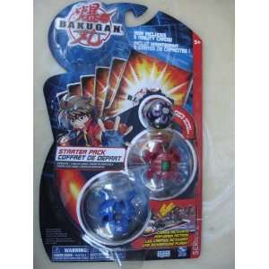 Bakugan Battle Brawlers Starter Pack Series 2 Blue Robatillion Red 