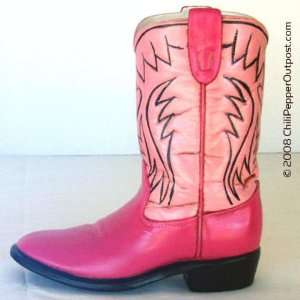  Ceramic Western Boot   Pink Roper