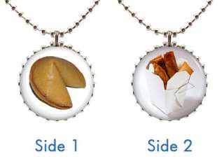 CHINESE FOOD NECKLACE Style #3 Fortune Cookie Asian Take Out Box Lover 