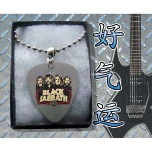  Black Sabbath Faces Metal Guitar Pick Necklace Boxed 