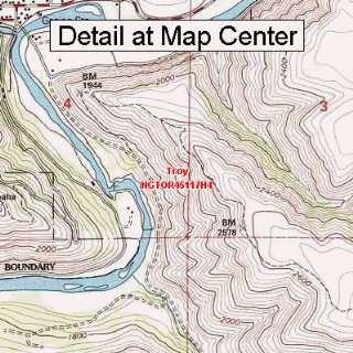  USGS Topographic Quadrangle Map   Troy, Oregon (Folded 