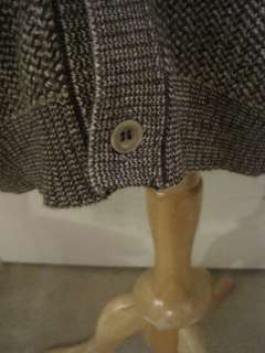 Tricots St. Raphael 100% Merino Wool Natural Color Cardigan Sweater 