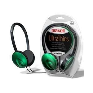  Maxell Ultra Thin Folding Digital Headset Teal Stylish 