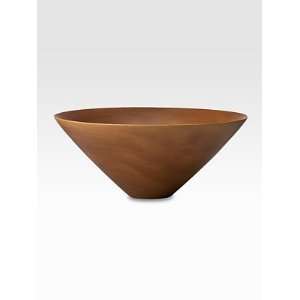  Donna Karan Smooth Wood Conical Bowl