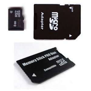   MicroSD SDHC Class 2 with SD Adapter and Pro Duo Adapter Electronics
