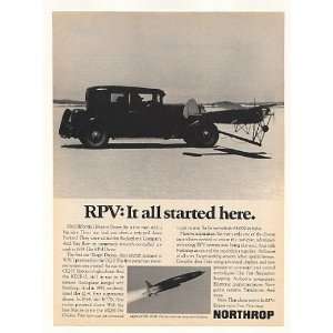  1973 Northrop RPV RP 4 Drone Started in 1939 Packard Print 