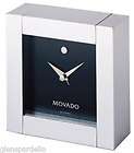 movado square clock brushed stainless tsi 168 m expedited shipping