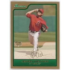  Jered Weaver 2006 Bowman Draft Gold Rookie Sports 