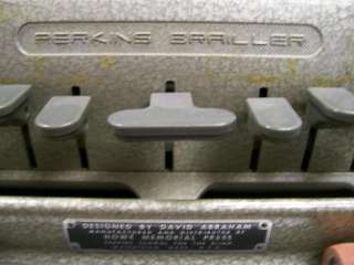 Perkins Brailler Automated/Mechanical Braille Typewriter/Printer Blind 