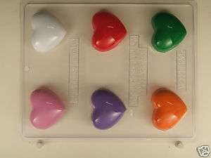 LARGE HEART TRUFFLE LIKE PIECES CHOCOLATE CANDY MOLD  