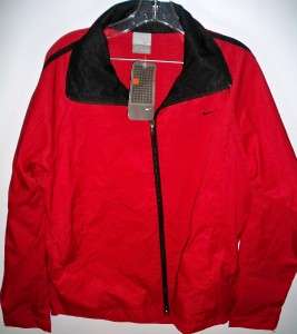   Nike Zippered Windbreaker Jacket (Color   Red) Size L NWT  