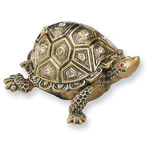  Jeweled Tortoise Trinket Box Jewelry