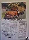1954 CHEVROLET TRUCKMAKING HAY ON THE FARM CHEVY AD