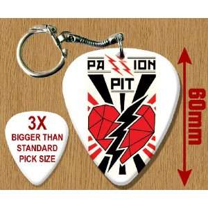  Passion Pit BIG Guitar Pick Keyring Musical Instruments
