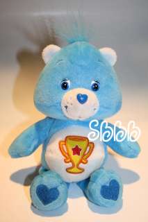 Care Bear 2003 Champ 8 Trophy Blue Plush Teddy Star Winning Winner 