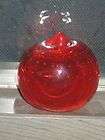 Vintage Art Glass APPLE PAPERWEIGHT~Con​trolled Bubble O