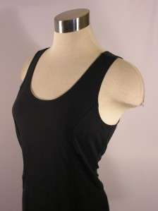 ATHLETA Black Sleeveless Knit Tank Dress Size Small  