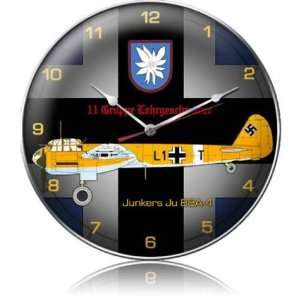  Junkers JU 88A 4 Aviation Clock   Garage Art Signs