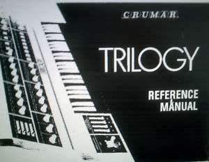 CRUMAR TRILOGY POLYPHONIC SYNTH REFERENCE MANUAL BOUND  