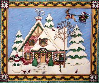 CHRISTMAS VILLAGE ~ Quilt Blocks Fabric Squares  